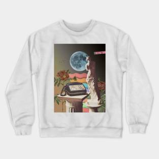 Make The Call - Surreal/Collage Art Crewneck Sweatshirt